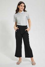 تنزيل الصورة على معرض الصور، Redtag-White/Silver-Lurex-Collared-Top-Plain-Senior-Girls-9 to 14 Years