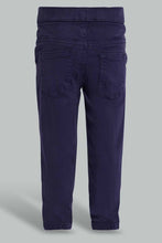 Load image into Gallery viewer, Redtag-Navy-Twill-Jogger-Pants-Jogger-Fit-Infant-Boys-3 to 24 Months