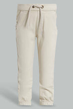 Load image into Gallery viewer, Redtag-Ecru-Twill-Jogger-Pants-Jogger-Fit-Infant-Boys-3 to 24 Months