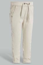 Load image into Gallery viewer, Redtag-Ecru-Twill-Jogger-Pants-Jogger-Fit-Infant-Boys-3 to 24 Months