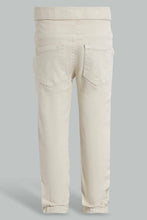 Load image into Gallery viewer, Redtag-Ecru-Twill-Jogger-Pants-Jogger-Fit-Infant-Boys-3 to 24 Months