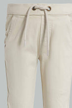 Load image into Gallery viewer, Redtag-Ecru-Twill-Jogger-Pants-Jogger-Fit-Infant-Boys-3 to 24 Months