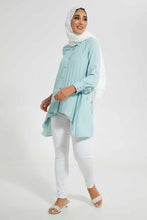 Load image into Gallery viewer, Redtag-Mint-Asymmetric-Hem-Longline-Shirt-Casual-Shirts-Women's-