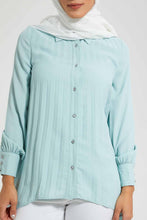 Load image into Gallery viewer, Redtag-Mint-Asymmetric-Hem-Longline-Shirt-Casual-Shirts-Women's-