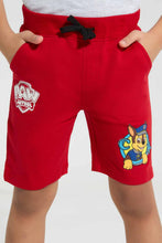 تنزيل الصورة على معرض الصور، Redtag-Red-Paw-Patrol-Elasticacated-Waist-Short-Active-Shorts-Boys-2 to 8 Years