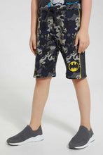 تنزيل الصورة على معرض الصور، Redtag-Black-Batman-T-Shirt-And-Short-Set-Sets-Boys-2 to 8 Years