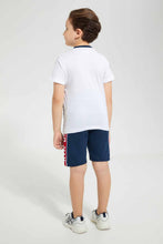 تنزيل الصورة على معرض الصور، Redtag-White-Spiderman-T-Shirt-And-Short-Set-Sets-Boys-2 to 8 Years