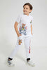 Redtag-White-Tom-And-Jerry-Polo-Polo-Shirts-Boys-2 to 8 Years