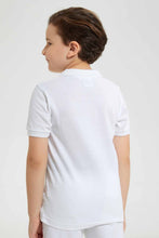 Load image into Gallery viewer, Redtag-White-Tom-And-Jerry-Polo-Polo-Shirts-Boys-2 to 8 Years