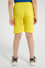تنزيل الصورة على معرض الصور، Redtag-Yellow-Spiderman-Short-Active-Shorts-Boys-2 to 8 Years