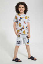 تنزيل الصورة على معرض الصور، Redtag-Grey-Paw-Patrol-Short-Active-Shorts-Boys-2 to 8 Years