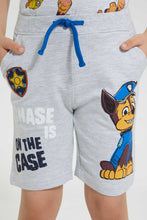 تنزيل الصورة على معرض الصور، Redtag-Grey-Paw-Patrol-Short-Active-Shorts-Boys-2 to 8 Years
