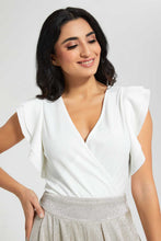 تنزيل الصورة على معرض الصور، Redtag-Ivory-Wrap-Detail-Bodysuit-Tops-Women's-