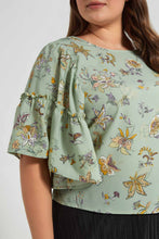 Load image into Gallery viewer, Redtag-Pink-Floral-Top-Blouses-Women's-