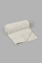تنزيل الصورة على معرض الصور، Redtag-Beige-Textured-Cotton-Hand-Towel-Hand-Towels-Home-Bathroom-