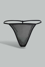 تنزيل الصورة على معرض الصور، Redtag-Black-Plain-Mesh-Babydoll-With-Thong-Babydolls-Women's-