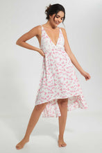 تنزيل الصورة على معرض الصور، Redtag-White-Floral-Printed-Hi-Low-Chemise-Chemises-Women's-