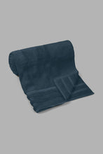 Load image into Gallery viewer, Redtag-Navy-Luxury-Cotton-Beach-Towel-Colour:Navy,-Filter:Home-Bathroom,-HMW-BAC-Beach-Towels,-New-In,-New-In-HMW-BAC,-Non-Sale,-S22A,-Section:Homewares-Home-Bathroom-
