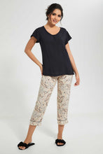 تنزيل الصورة على معرض الصور، Redtag-Black-Animal-Printed-Pyjama-Set-Pyjama-Sets-Women's-
