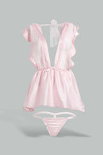 تنزيل الصورة على معرض الصور، Redtag-Pink-Plain-Babydoll-With-Thong-Babydolls-Women's-