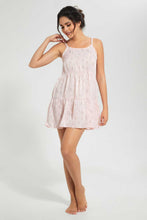 تنزيل الصورة على معرض الصور، Redtag-Pink-Floral-Printed-Chemise-Chemises-Women's-