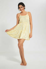 تنزيل الصورة على معرض الصور، Redtag-Yellow-Floral-Printed-Chemise-Chemises-Women's-