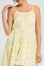 تنزيل الصورة على معرض الصور، Redtag-Yellow-Floral-Printed-Chemise-Chemises-Women's-