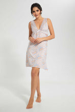 تنزيل الصورة على معرض الصور، Redtag-Peach-Floral-Printed-Chemise-Chemises-Women's-