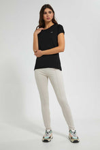 Load image into Gallery viewer, Redtag-Pink-Pleated-Pontie-Legging-Leggings-Women's-