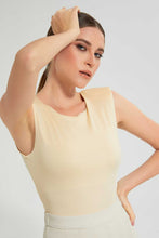 Load image into Gallery viewer, Redtag-Gold--Sleeveless-Bodysuit-Tops-Women's-