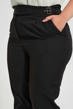 Load image into Gallery viewer, Redtag-Black-Buckle-Detail-Trouser-Culottes-Women's-