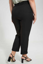 Load image into Gallery viewer, Redtag-Black-Buckle-Detail-Trouser-Culottes-Women's-
