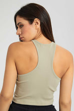 Load image into Gallery viewer, Redtag-Pink-Rib-Cropped-Vest-Vests-Women's-