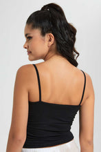 Load image into Gallery viewer, Redtag-Black-Plain-Half-Strappy-Vest-Vests-Women's-