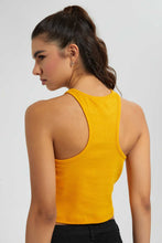 Load image into Gallery viewer, Redtag-Orange-Rib-Cropped-Vest-Vests-Women's-
