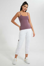 Load image into Gallery viewer, Redtag-Olive--Plain-Strappy-Vest-Vests-Women's-