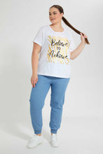 تنزيل الصورة على معرض الصور، Redtag-White-Graphic-T-Shirt-Graphic-T-Shirts-Women's-