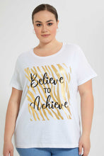 تنزيل الصورة على معرض الصور، Redtag-White-Graphic-T-Shirt-Graphic-T-Shirts-Women's-