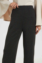 Load image into Gallery viewer, Redtag-Black-Shimmery-Wide-Leg-Trouser-Culottes-Women's-