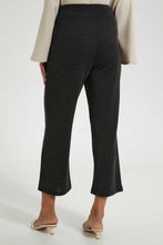 Load image into Gallery viewer, Redtag-Black-Shimmery-Wide-Leg-Trouser-Culottes-Women's-