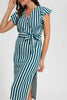 Redtag-Assorted-Stripe-Print-Wrap-Midi-Dress-Dresses-Women's-