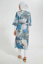 Load image into Gallery viewer, Redtag-Assorted-Tunic-Allover-Print-100%-Poly-Satin-Twill-Shiny-Finish-Dresses-Women's-