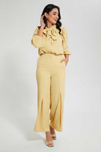 Load image into Gallery viewer, Redtag-Cream-Tie-Neck-Blouse-Blouses-Women's-