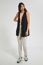 Load image into Gallery viewer, Redtag-Black-Sleeveless-Casual-Jacket-Jackets-Women's-