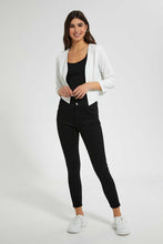 Load image into Gallery viewer, Redtag-White-Cropped-Jacket-Jackets-Women's-