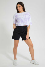 Load image into Gallery viewer, Redtag-Black-Bermuda-Short-Loungewear-Women's-