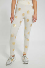Load image into Gallery viewer, Redtag-Beige-Allover-Print-Skinny-Legging-Joggers-Women's-