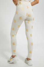 Load image into Gallery viewer, Redtag-Beige-Allover-Print-Skinny-Legging-Joggers-Women's-
