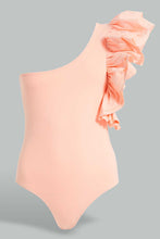 Load image into Gallery viewer, Redtag-Assorted-Assymetric-Ruffled-Body-Suit-Plain-T-Shirts-Women's-