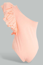 Load image into Gallery viewer, Redtag-Assorted-Assymetric-Ruffled-Body-Suit-Plain-T-Shirts-Women's-